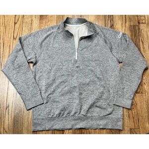 Lululemon Engineered Warmth Half Zip Sweatshirt Gray Activewear Gym Men's Sz XL
